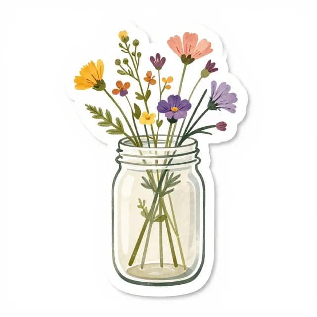 🌸 Floral Sticker Pack: 50 Beautiful Flower Stickers to Brighten Every Product