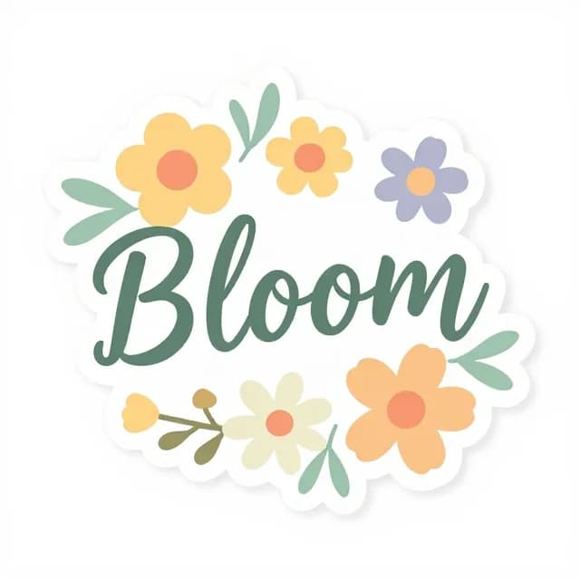 🌸 Floral Sticker Pack: 50 Beautiful Flower Stickers to Brighten Every Product