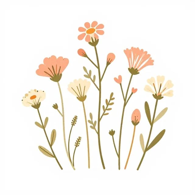 🌸 Floral Sticker Pack: 50 Beautiful Flower Stickers to Brighten Every Product